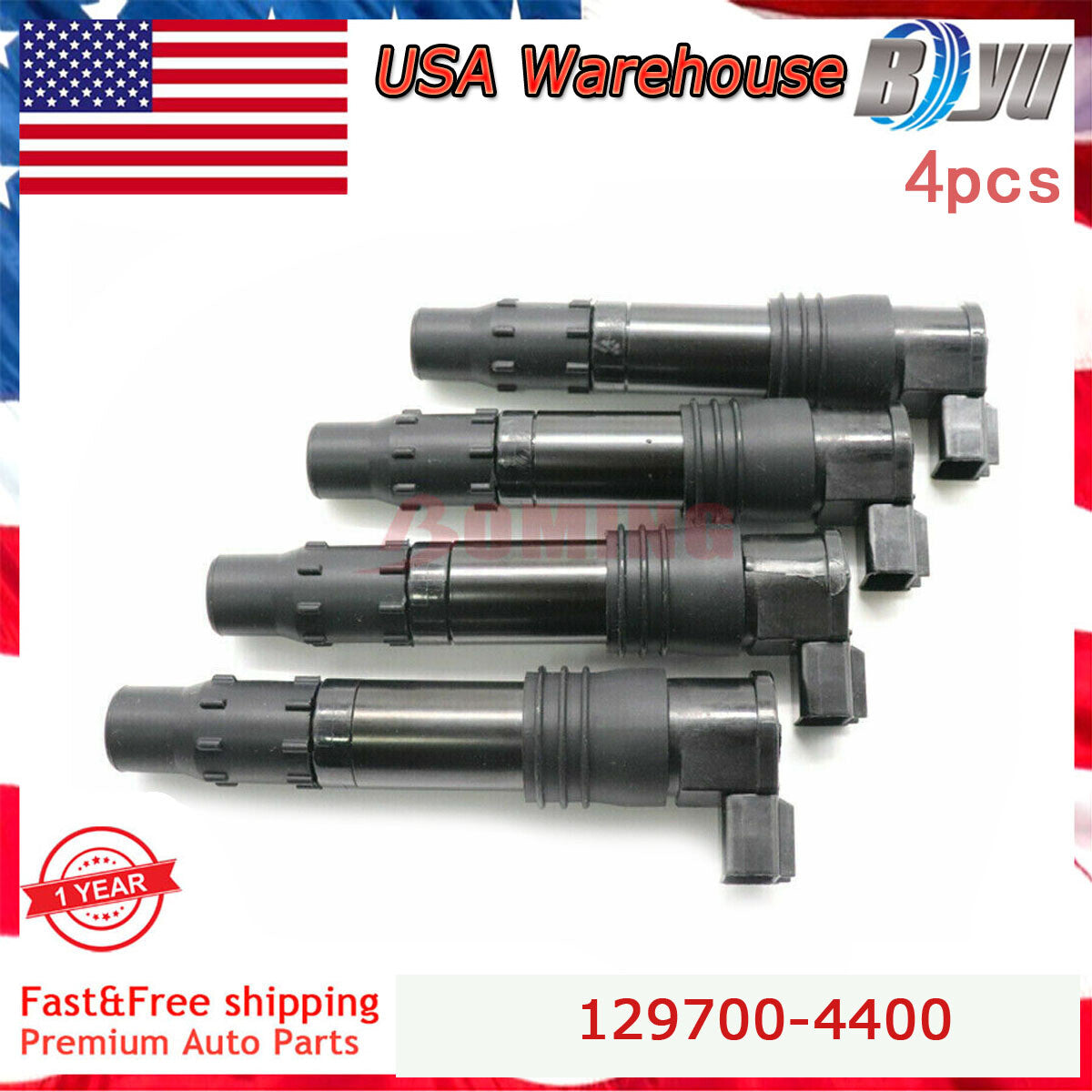 New 4X 129700-4400 Ignition Coil for Suzuki GSXR 600 750 1000 1300 Can-am 650 US