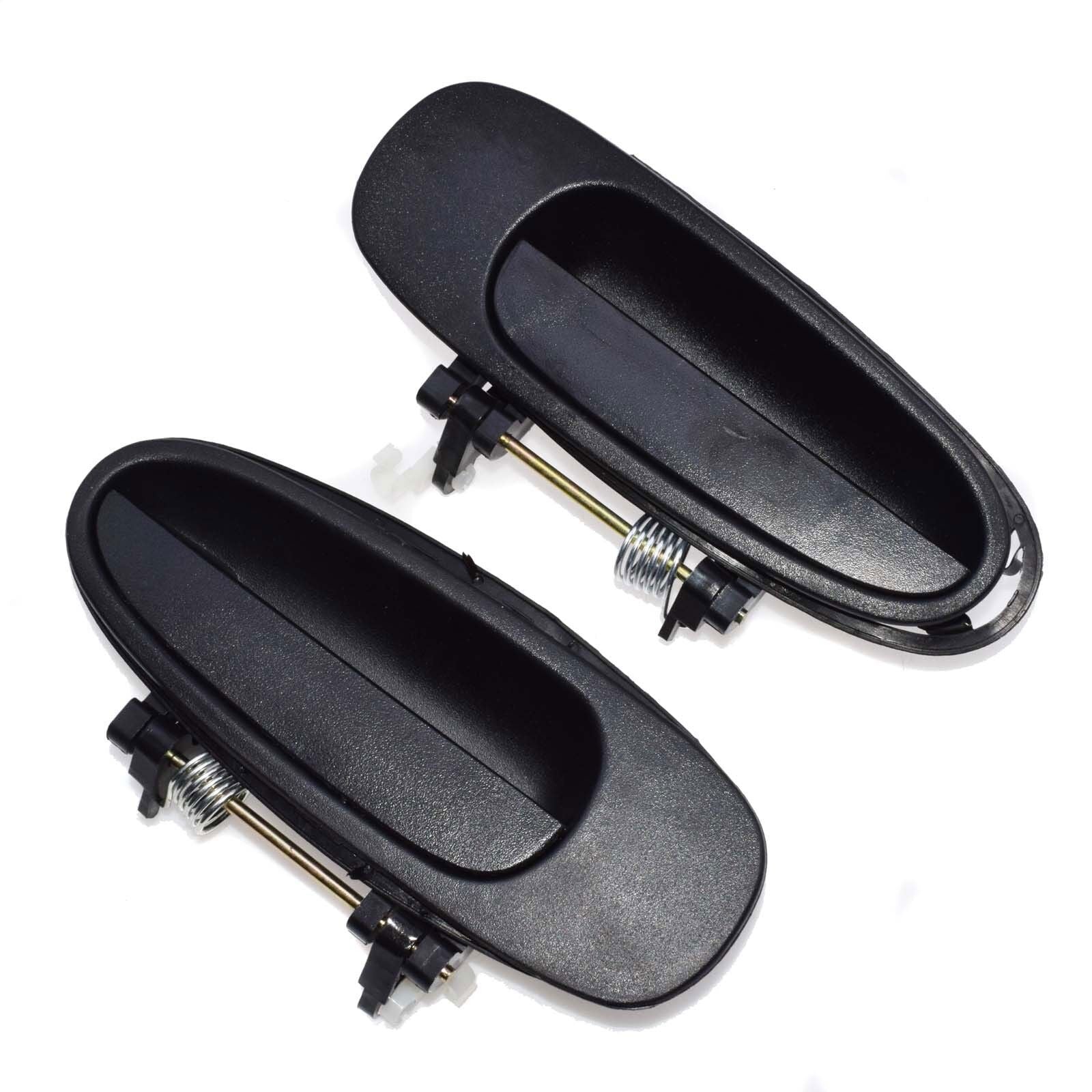 for TOYOTA for COROLLA 1993-1997 Pair Outside Door Handles Rear Left Right Black