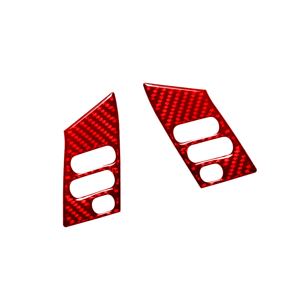 Red Carbon Fiber Steering Wheel Button Trim for LEXUS RX330 350 2004-2009 Type A