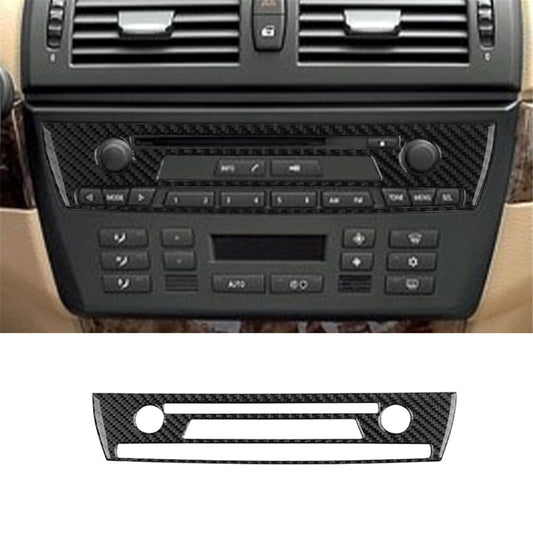 Carbon Fiber CD Control Panel Trim Type B for BMW X3 2004-2010