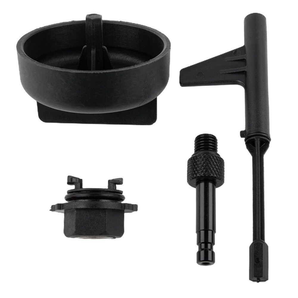 Engine oil separator captures impurities from fuel movement and reservoirs in the oil tank.