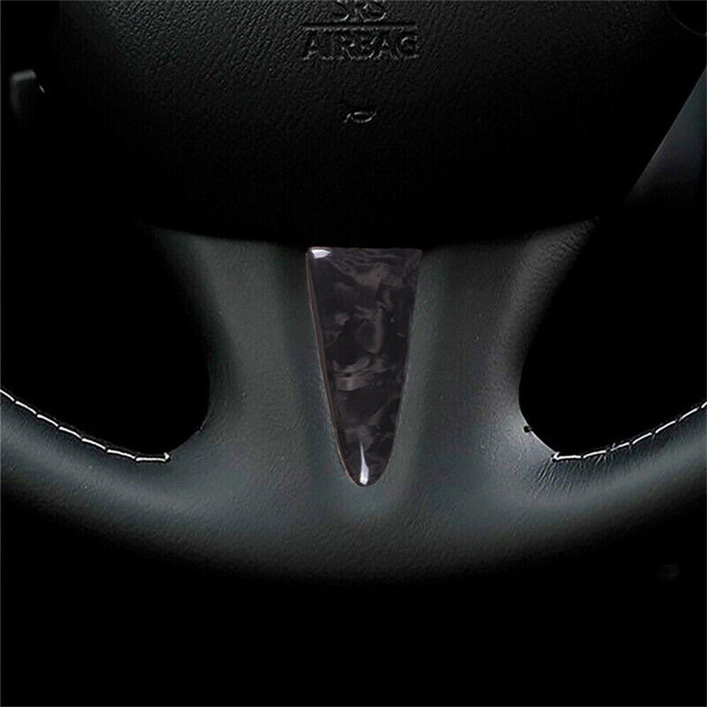 for Infiniti Q50 Q50L Q60 2014-17 Forged Carbon Steering Wheel Center Panel Trim