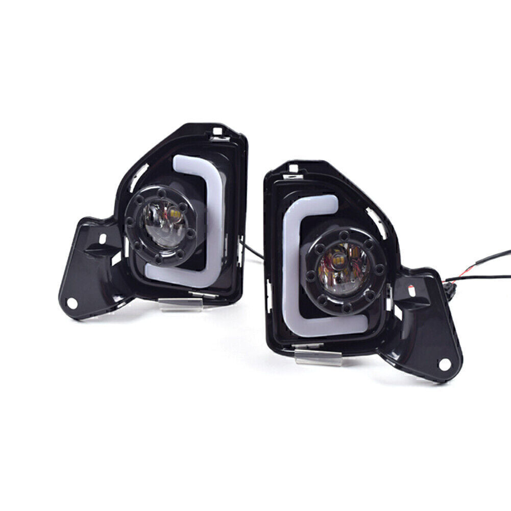 2X DRL LED Daytime Running Light Fog Turn Signal Lamp for Toyota Hiace 2014-2016