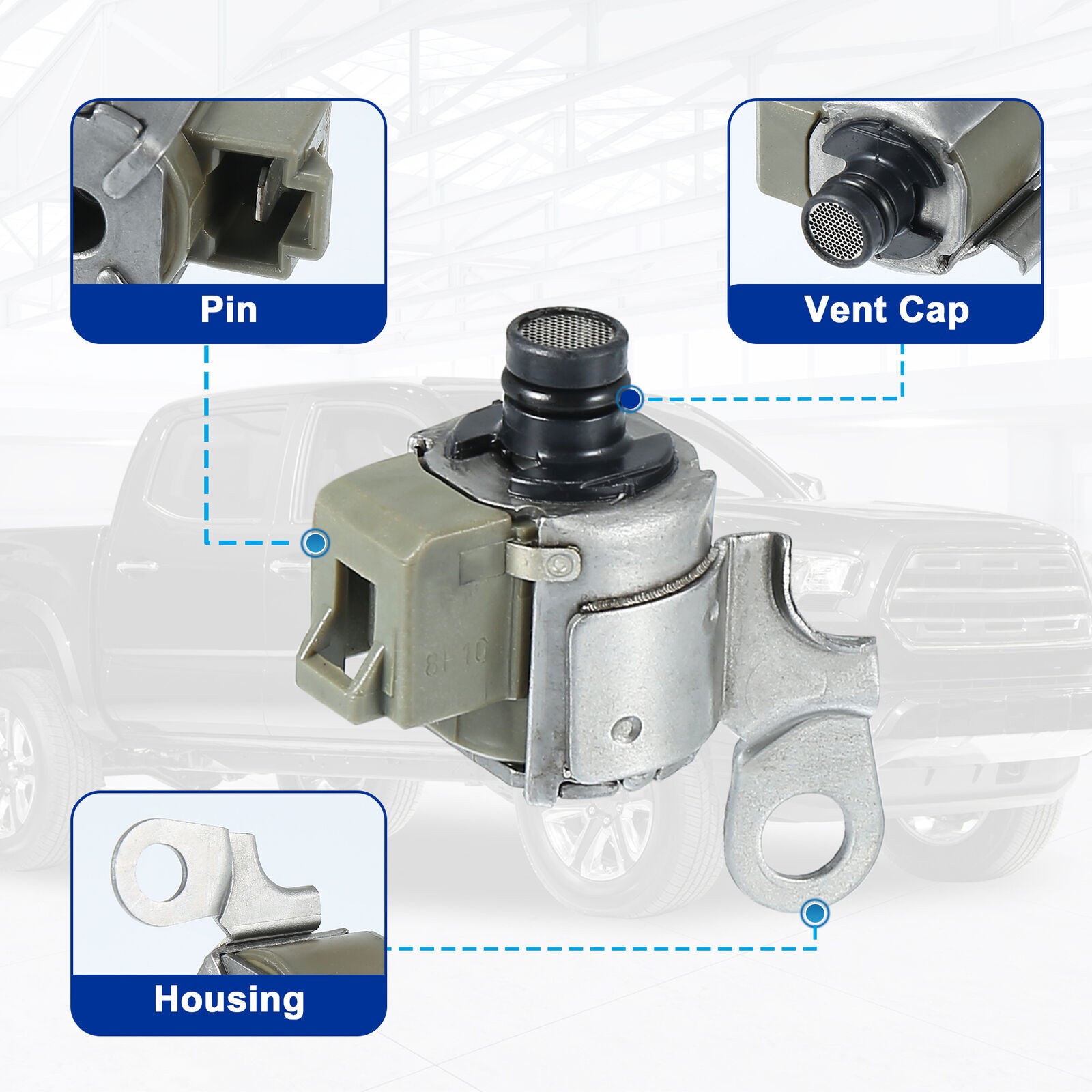 3Pcs A340E A340F Transmission Solenoid Kit Shift Lock Up Kit for Toyota