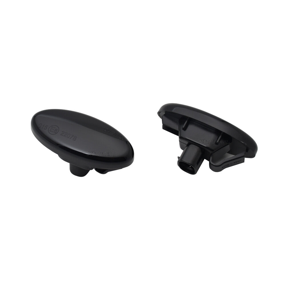 2Pcs LED Dynamic Side Marker Light Black for Mazda 3 2004 2005 2006 2007-2011