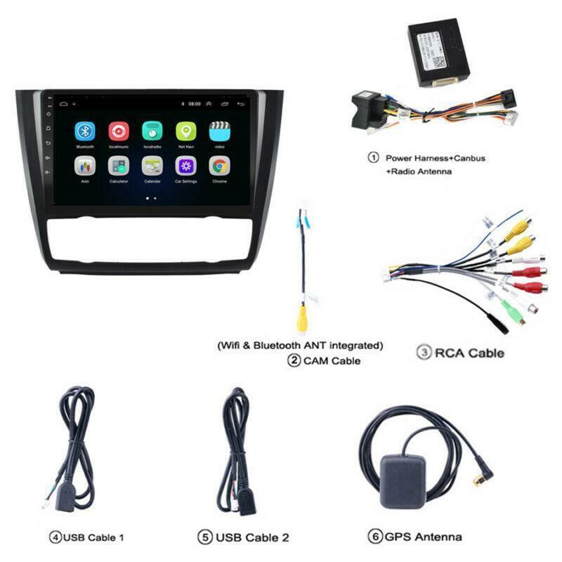 9 Inch Android 10.1 Car Radio GPS For 04-11 for BMW 1 Series E81 E82 E87/88 Auto A/C