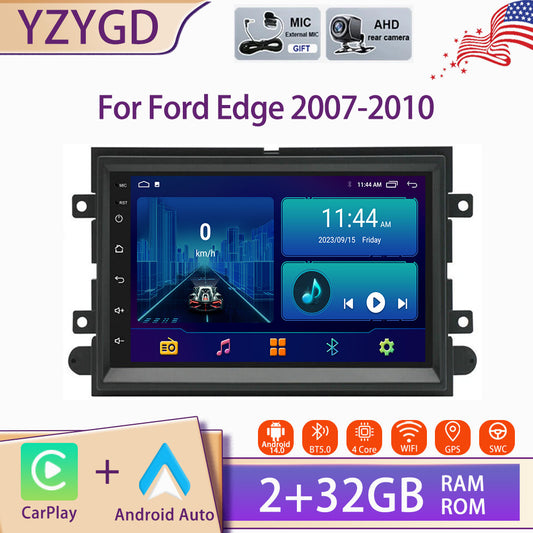 Android Auto Carplay Car Stereo Radio GPS Navi Screen BT for Ford Edge 2007-2010