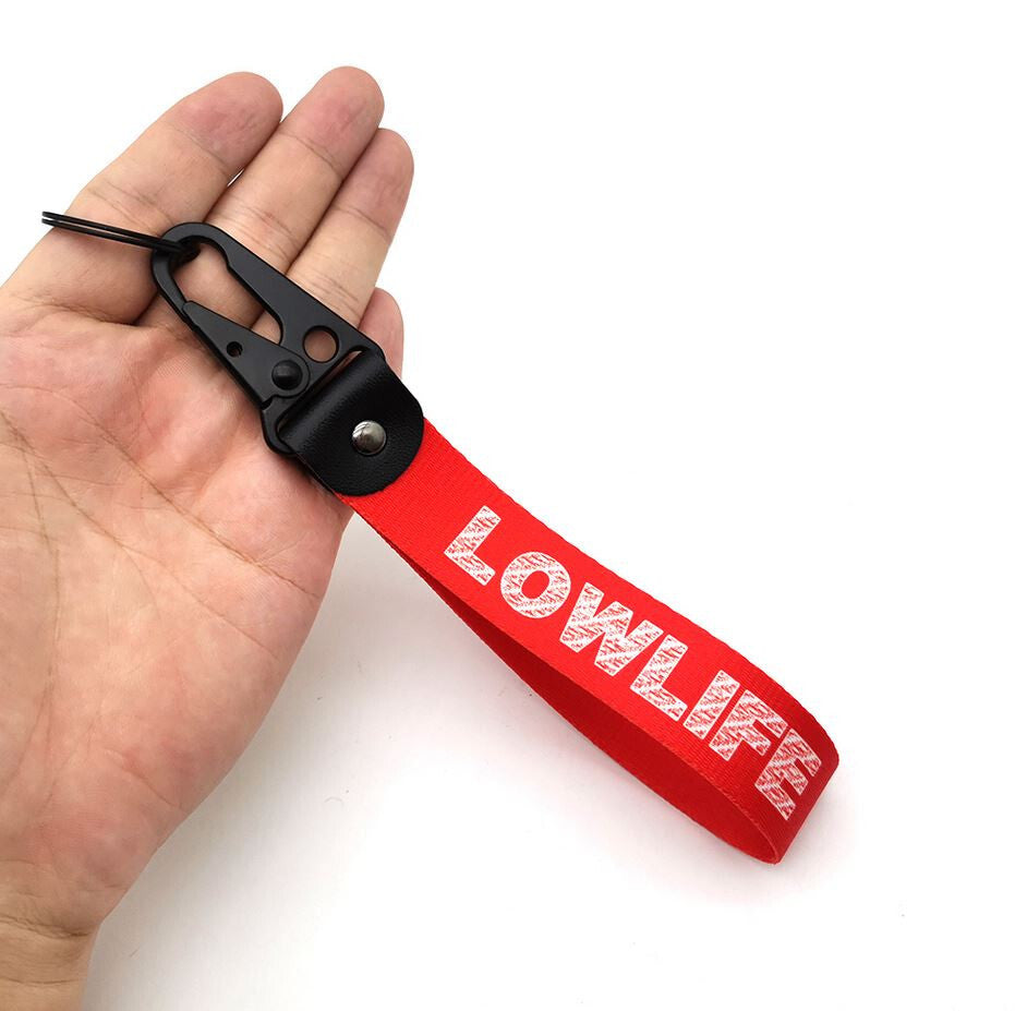Lowlife car keychain/key ring with lanyard - Car accessories for Mitsubishi .