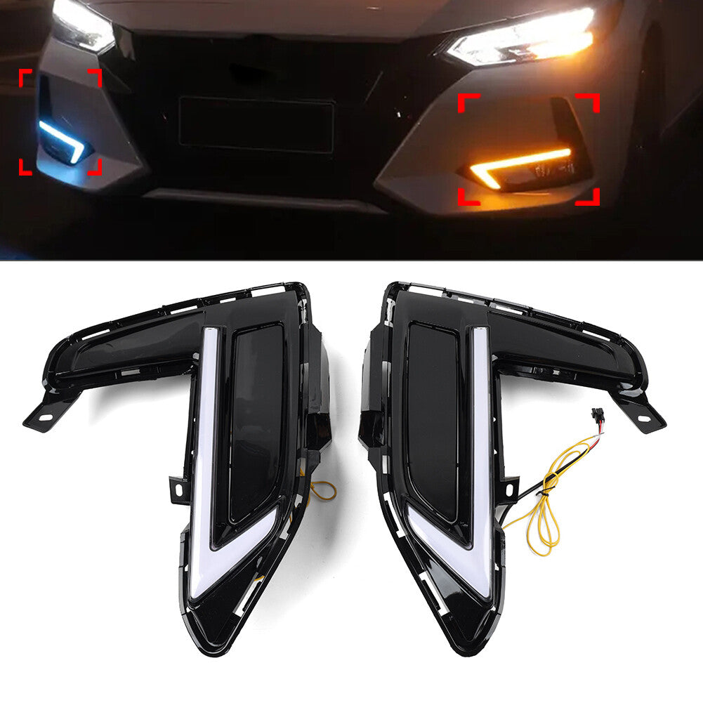 Daytime Running Light Turn Signal Lamp for Nissan Sentra 2019-2023