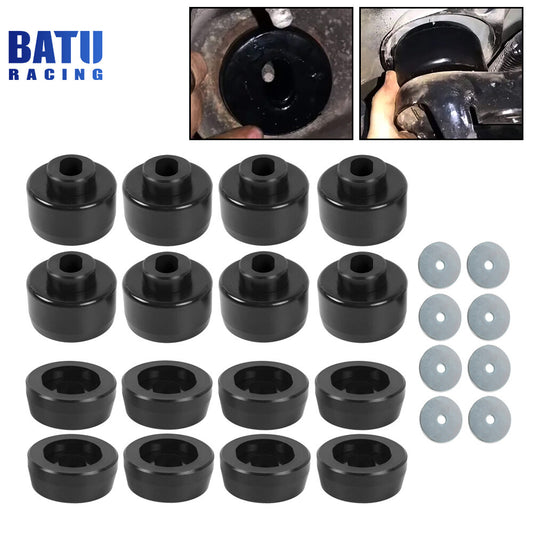 Black Body Cab Mount Bushing Kit For 99-14 for Chevy Silverado for GMC for Sierra 1500/2500