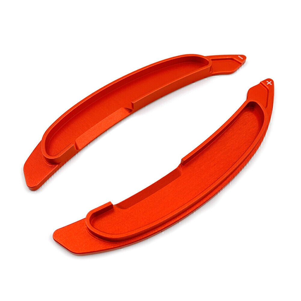 Red Aluminum Alloy Steering Wheel Paddle Shifter Extension for Mitsubishi Lancer