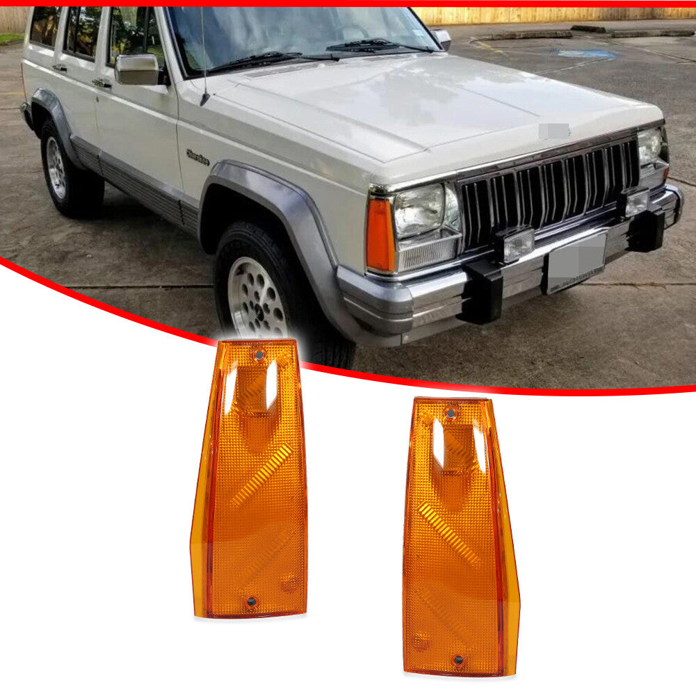 Left and right side marker lights are applicable to for Jeep Cherokee Wagoneer Comanche vehicles from 1984 to 1996.