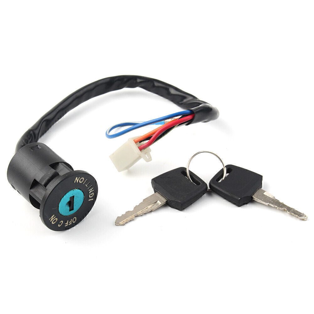 4 Wires Ignition Switch Cap with Key Replacement For Chinese ATV 125cc Apollo