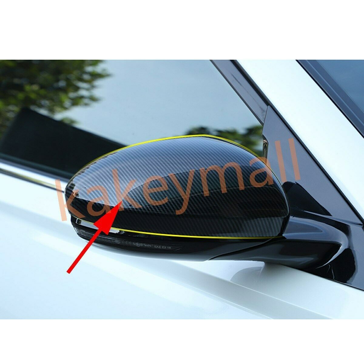 Carbon Fiber Color Cover for Nissan Altima 2019-2022 Rearview Mirror Cap Trims