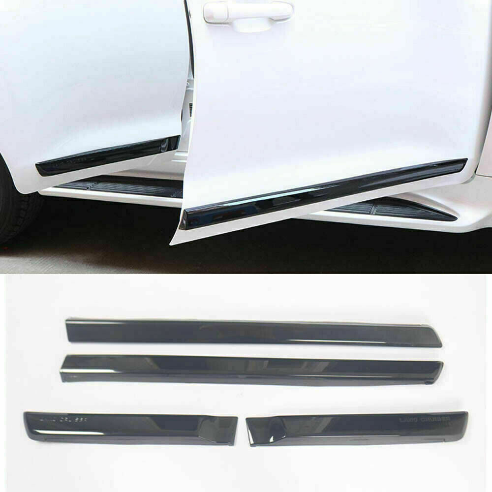 Black Body Door Side Molding Cover Trim For 2008-2021 for Toyota for Land Cruiser LC200