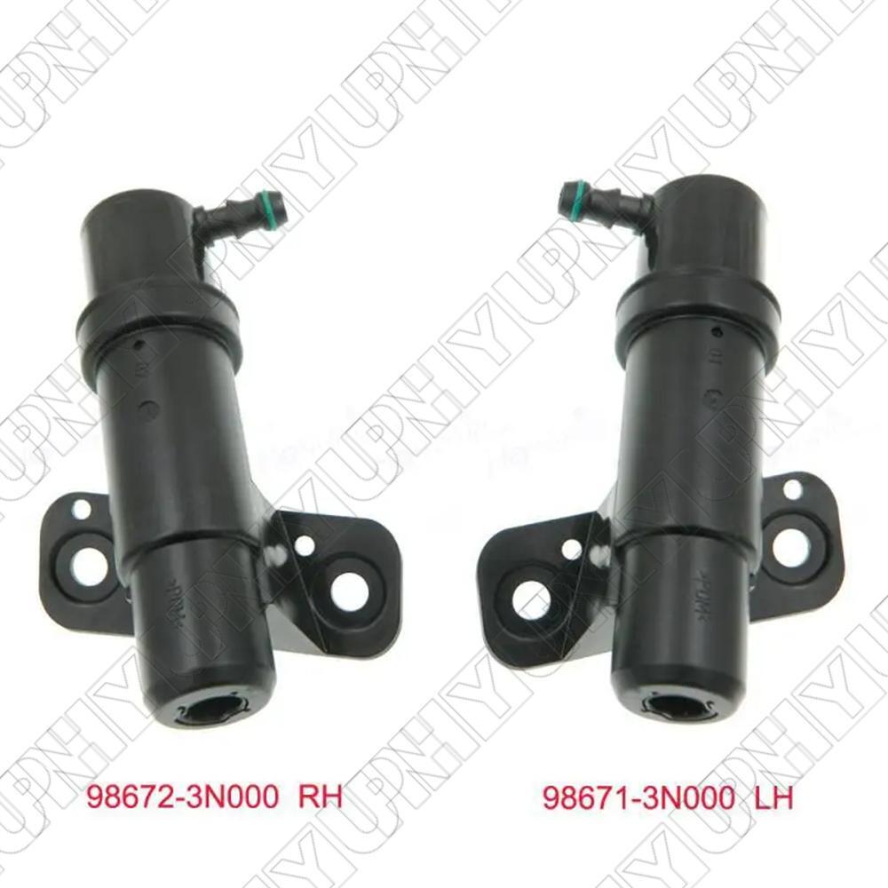 1Pair Left Right Headlight Washing Water Nozzle for Hyundai Sonata V 2005-2010