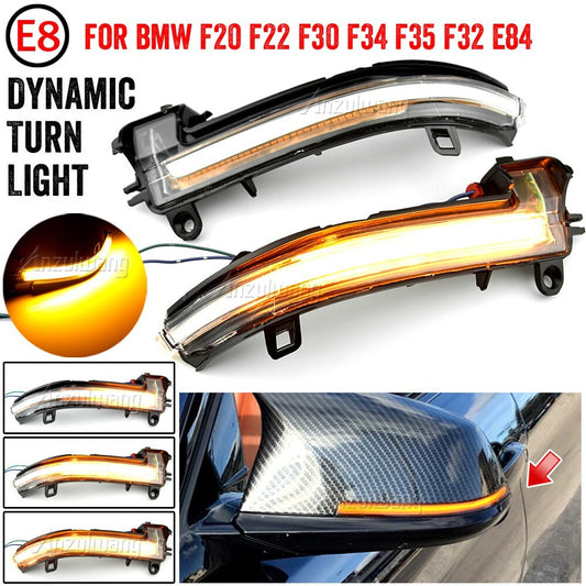 Dynamic LED Wing Mirror Indicator Turn Signal Light for BMW F30 F22 F23 F34 GT