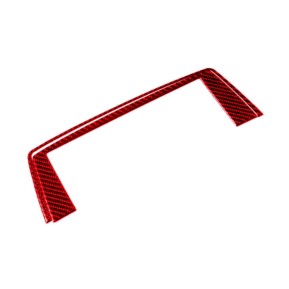 Red Carbon Fiber Center Console Display Trim for BMW 6Series F12 F13 2011-2018