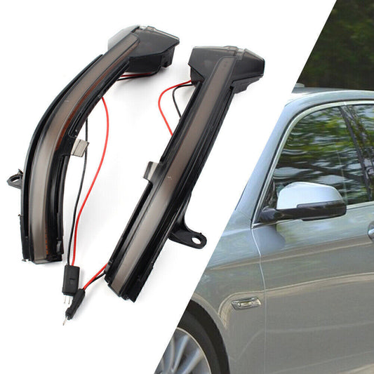 Pair Side Mirror Sequential Blink Turn Signal Light Lamp for BMW 5 6 7 Series