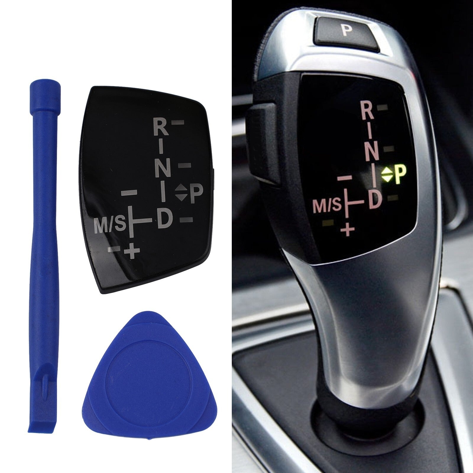 new Gear Button Panel Sticker Scratch-Resistant Shift Knob 1 Pcs