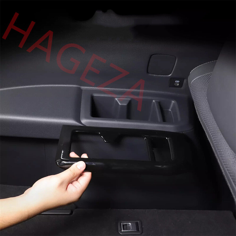 Black ABS Third Row Door Water Cup Holder Trim For Toyot@ for Land Cruiser LC250 24+
