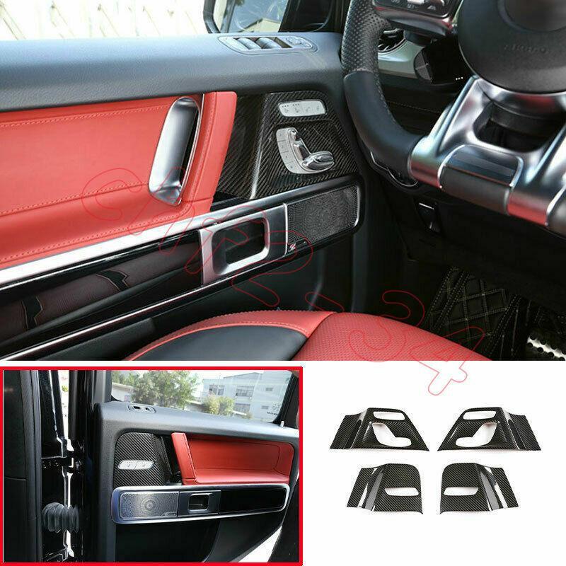 Dry Carbon Fiber for Seat Switch Button Handle Panel Trim For BenzG W464 G350 G55/63