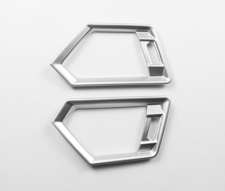 Silver ABS Console LR Air Outlet Vent Trim Fit for BMW 3-Series G20 2019-2021