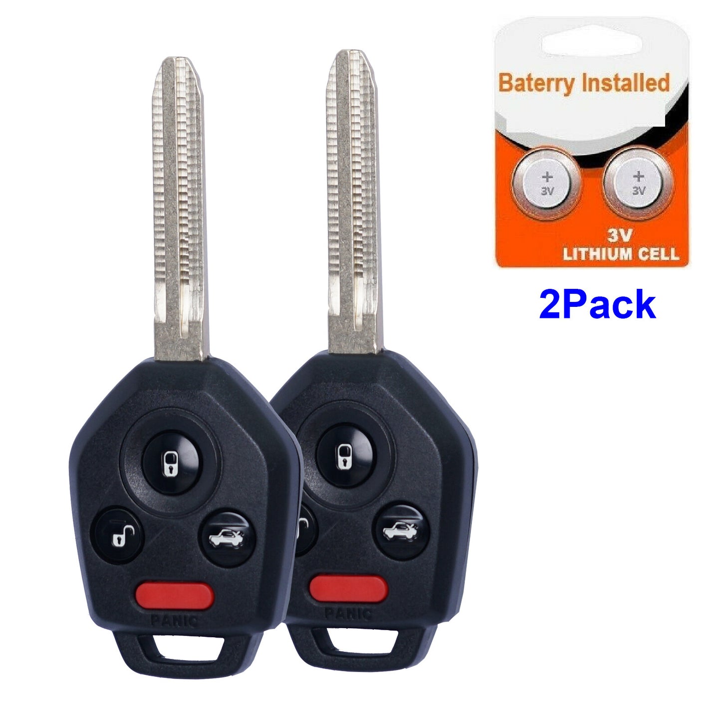 2. Compatible with 2015, 2016, 2017, and 2018 for Subaru WRX STI Forester remote keychain CWTWB1U811