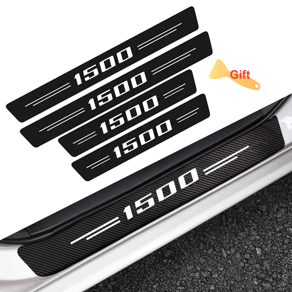 4x for Dodge for Ram 1500 Accessory Cab Truck Door Sill Plate Cover Protector Decal