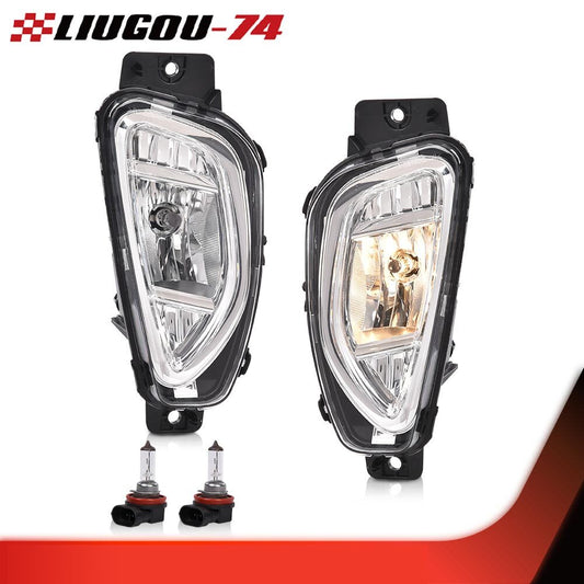 A pair of halogen fog lights for the front bumper, suitable for 2020, 2021, and 2022 for Ford Escape.