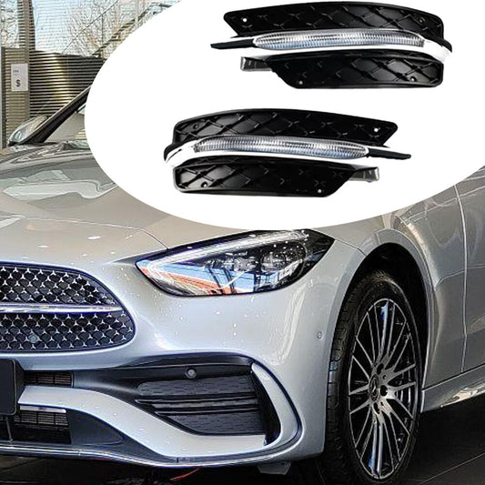 Daytime Running Light Fog Lamp DRL LED Pair Fits for Benz W204 C-Class 2013-2014