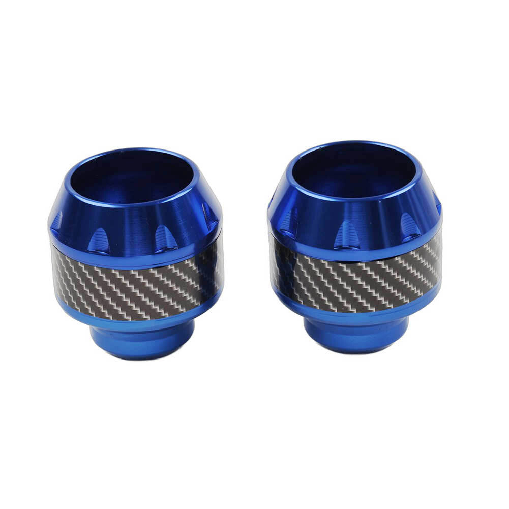 2x Motorcycle Front Fork Frame Sliders Crash Protection Engine Collision Blue