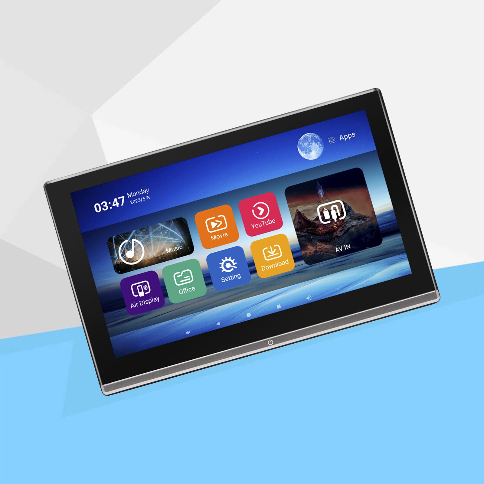11.6-inch Car Headrest Monitor 2+32GB Android 11 Bluetooth Touchscreen Player WIFI