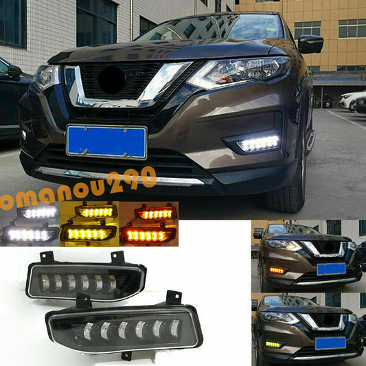 LED Daytime Running Lights Turning Lights Fog lights for Nissan Rogue 2017-2020