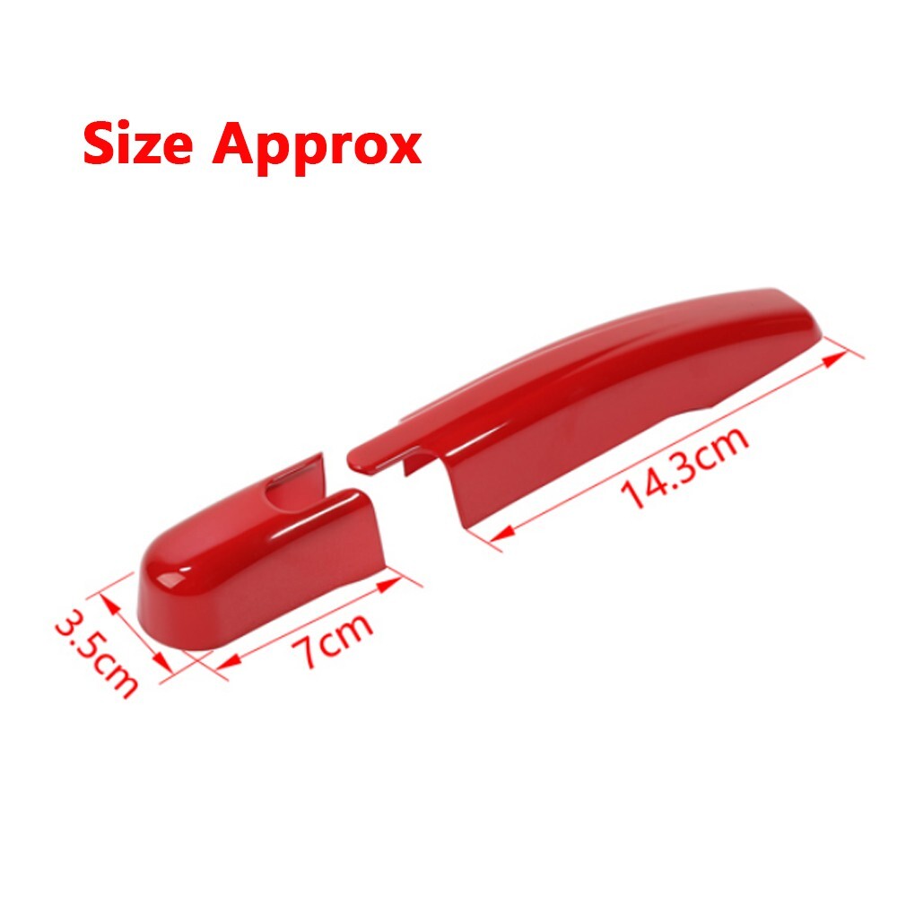 Red Rear Windshield Wiper Blade Washer Cover Trim for Ford Bronco Sport 2021-23