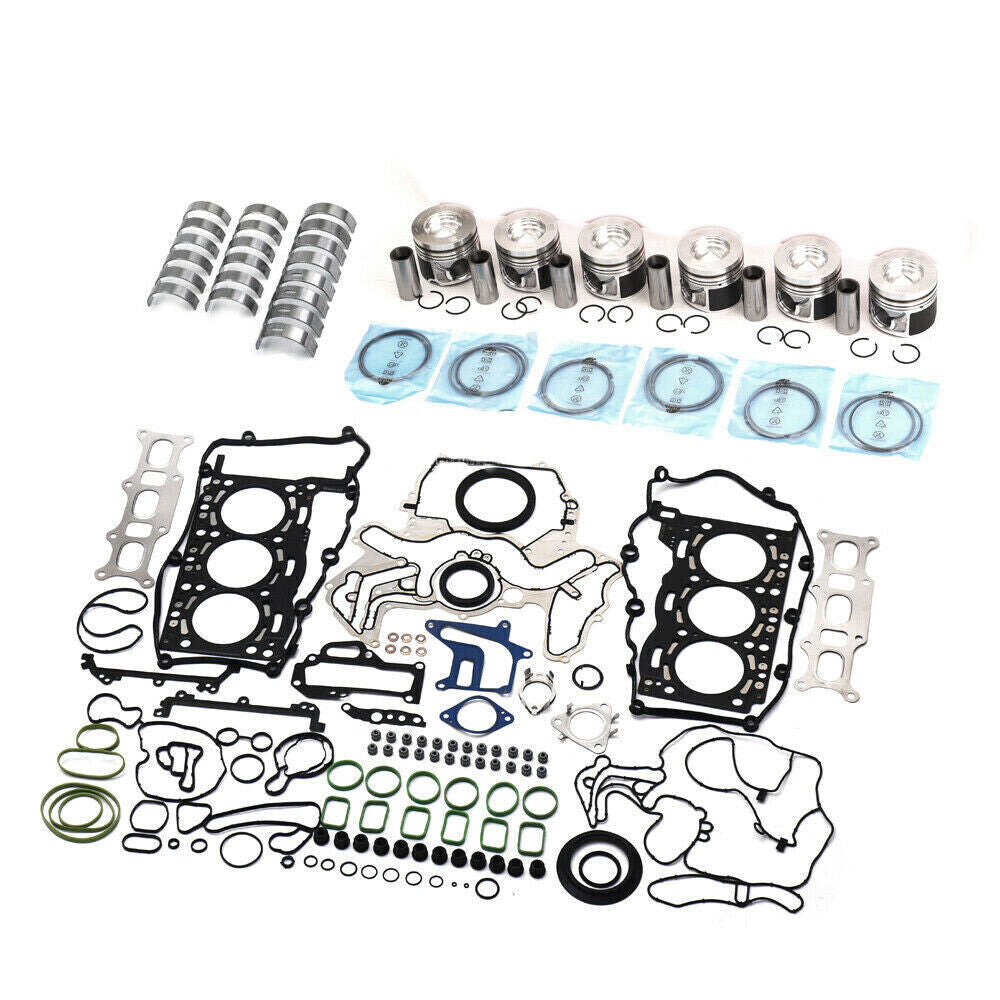 Engine Pistons Overhaul Rebuild Kit for VW for Audi A4 A5 A6 Q5 Q7 for Porsche 3.0L V6