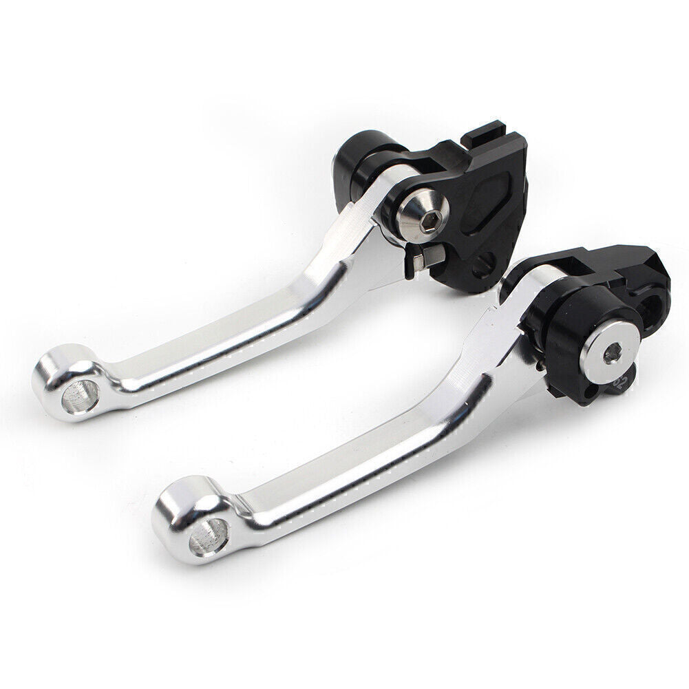 Brake Clutch Levers Handle Fit for Suzuki RMZ450 2005-2019 2020 2021 2022 SILVER po