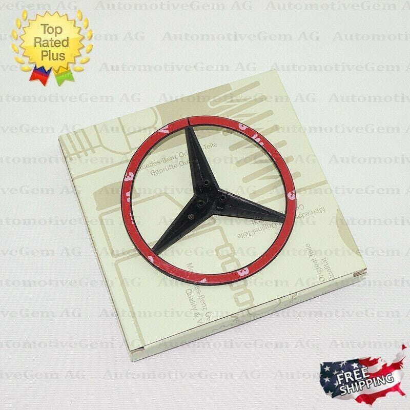 GLOSSY BLACK X253 SUV Star Emblem Rear Trunk Lid Logo Badge AMG GLC300 NEW