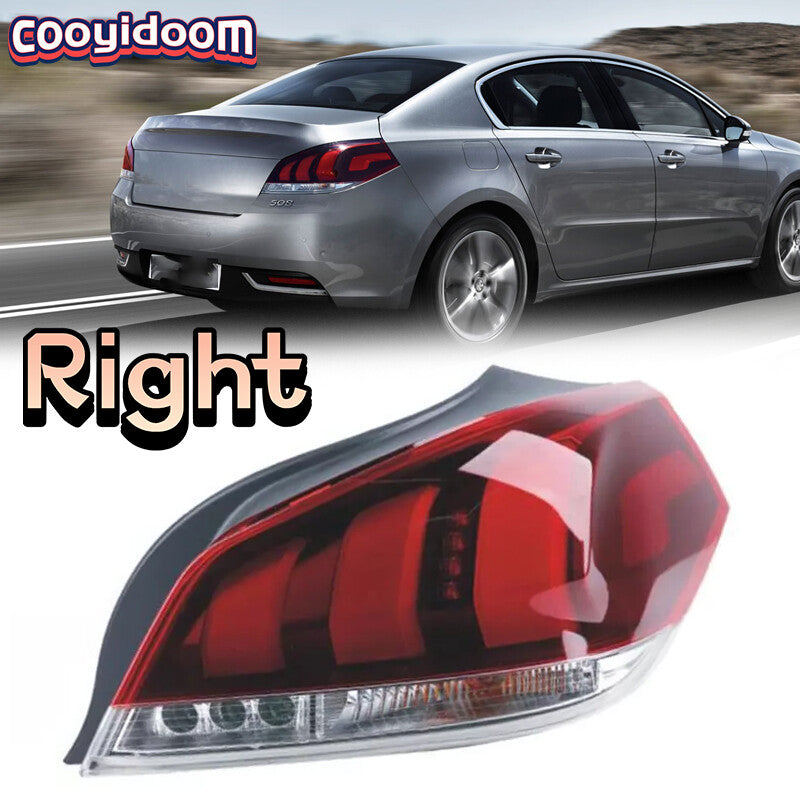 1Pcs Right Car Rear Bumper Fog Light Tail Brake Light for Peugeot 508 2016-2018