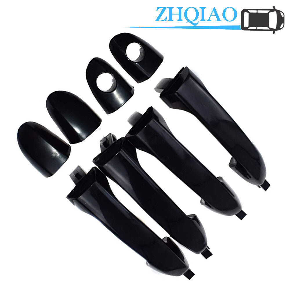 82650-2F000 4Pcs Black Exterior Door Handles Outside for Kia Spectra 04-09
