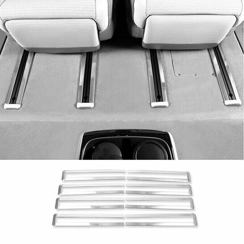 for Kia Carnival 22-24 Silver Steel for Seat Adjust Sliding Rail Guard Cover Trim 8X