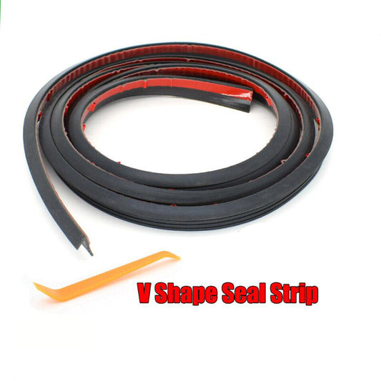2-meter Weatherstrip V-shaped decorative edge molding sealant for car doors and windows - Rubber