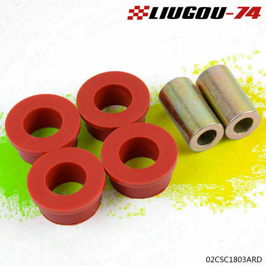 Rear lower control arm bushing kit, red, suitable for 2008-2010 for Subaru WRX 4-door.