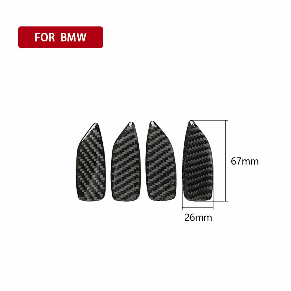 Carbon Fiber Door Handle Bowl Sticker Trim Fit for BMW 3 Series E46 1998-05