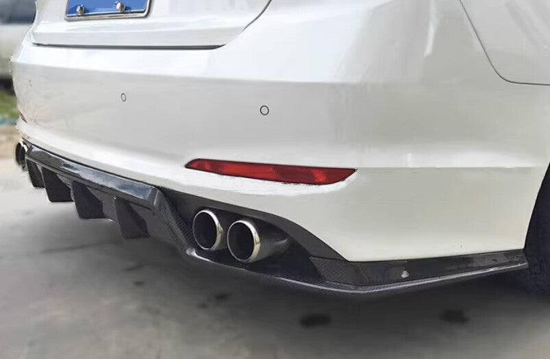for Hyundai Sonata 2015-2017 Carbon Fiber Dry Rear Bumper Lip Diffuser Bodykit