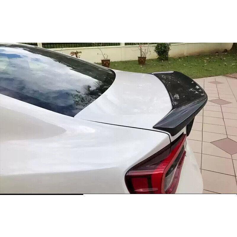 Carbon fiber trunk boiler wing suitable for Toyota GT86 and for Subaru BRZ (2013-2019).