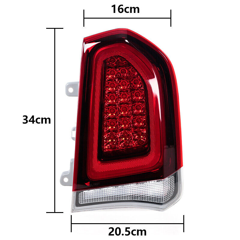 1PCS Left Black Tail Light for Chrysler 300 2015-2023 LED Turn Signal Light