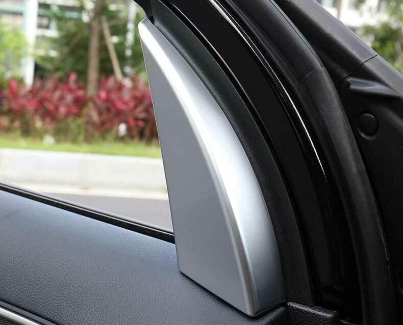 Fit for Ford Explorer 2011-2019 Matt Silver Front Triangle A Pillar Cover Trim