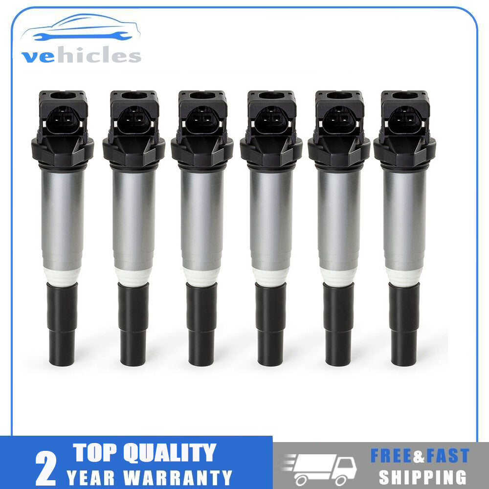 6-pack of new ignition coils 12138616153, suitable for BMW 135i, 135IS, 228i for Mini Cooper , 2011-2015.