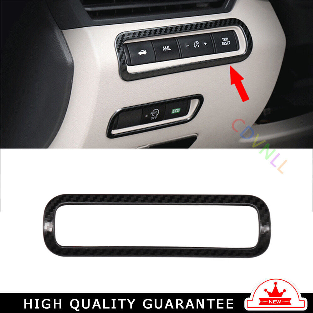 Headlight Button Frame Cover Trim Fit for Nissan Altima 19-22 Steel Carbon Fiber